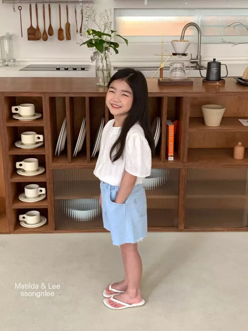 Matilda & Lee - Korean Children Fashion - #minifashionista - Lace Wrinkle Blouse