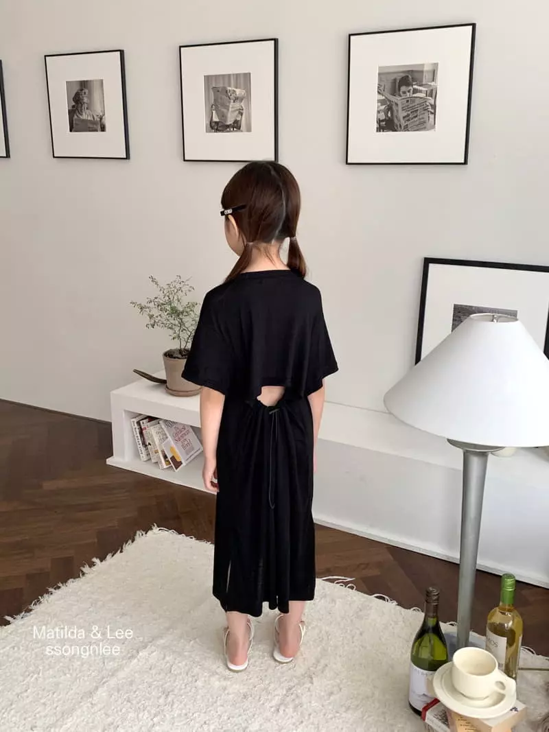 Matilda & Lee - Korean Children Fashion - #stylishchildhood - String Slit One-piece - 9