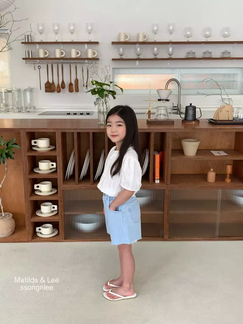 Matilda & Lee - Korean Children Fashion - #todddlerfashion - Lace Wrinkle Blouse - 3