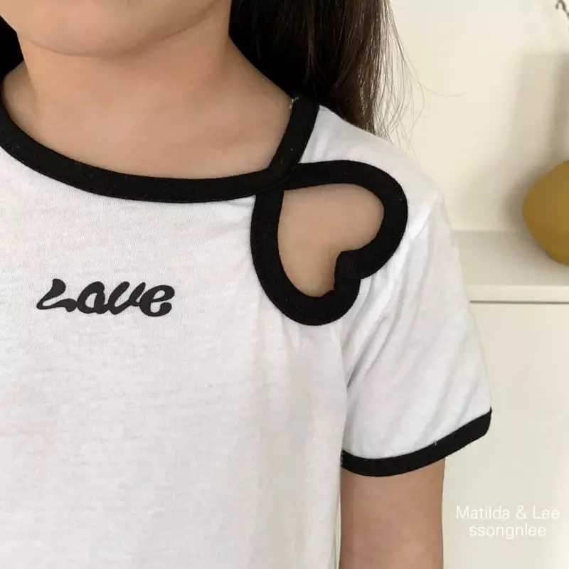 Matilda & Lee - Korean Children Fashion - #toddlerclothing - Heart Piping Tee - 3