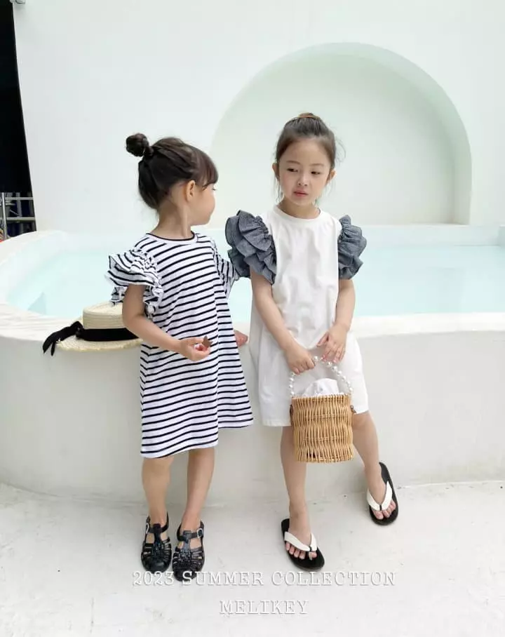 Melikey - Korean Children Fashion - #childrensboutique - Double Frill One-piece - 8