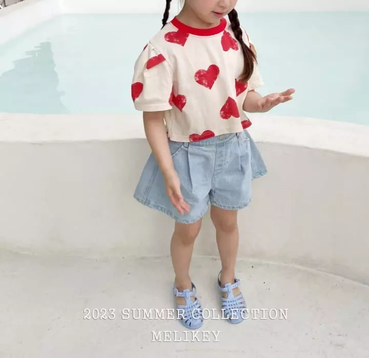 Melikey - Korean Children Fashion - #discoveringself - Love Crop Tee - 11