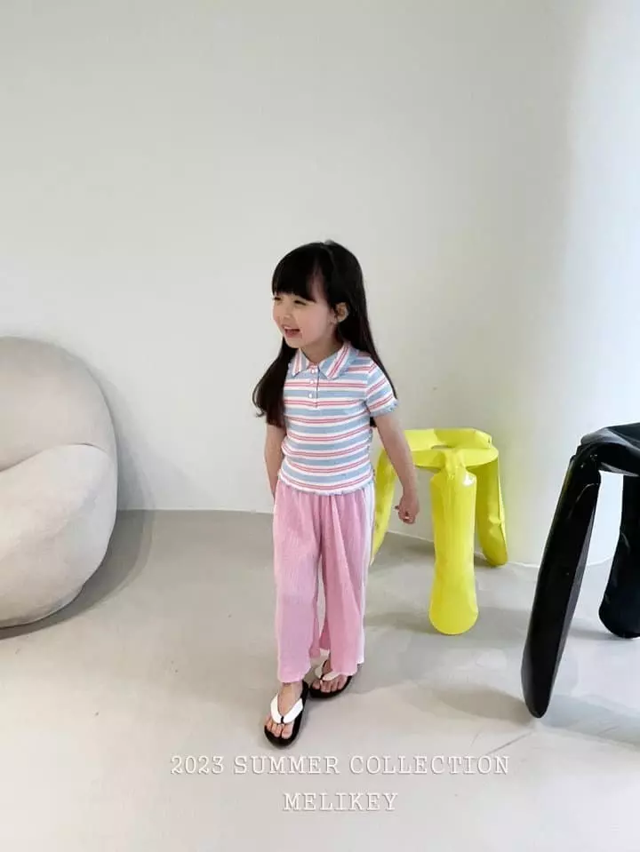 Melikey - Korean Children Fashion - #kidsshorts - Color Pleats Pants - 2