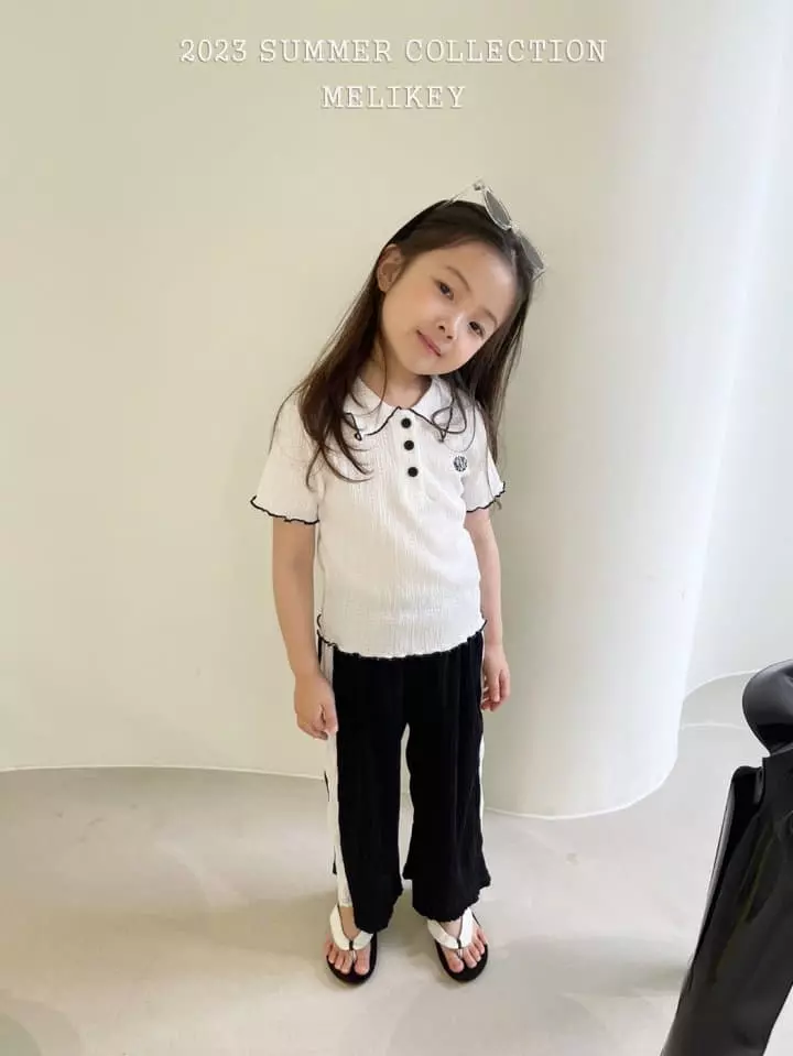Melikey - Korean Children Fashion - #magicofchildhood - Collar Pleats Tee - 6