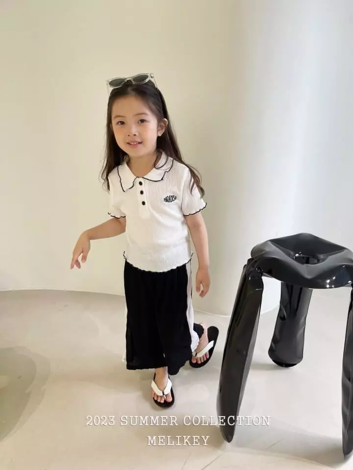 Melikey - Korean Children Fashion - #minifashionista - Collar Pleats Tee - 7