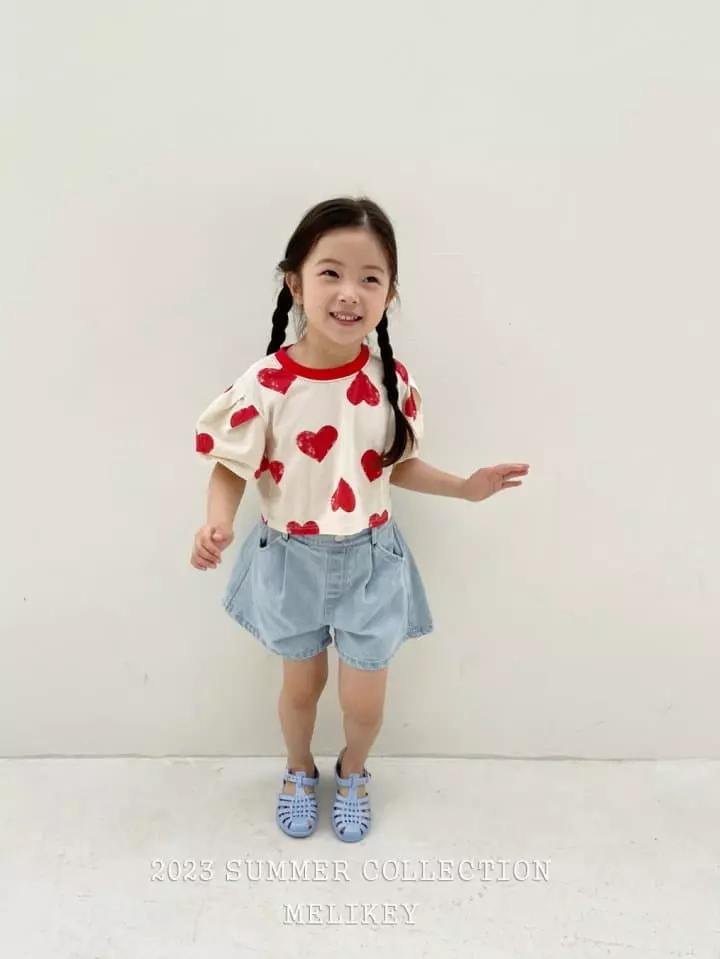 Melikey - Korean Children Fashion - #minifashionista - Love Crop Tee - 5