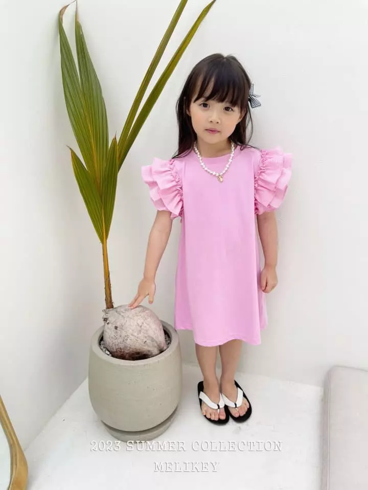 Melikey - Korean Children Fashion - #prettylittlegirls - Double Frill One-piece - 5