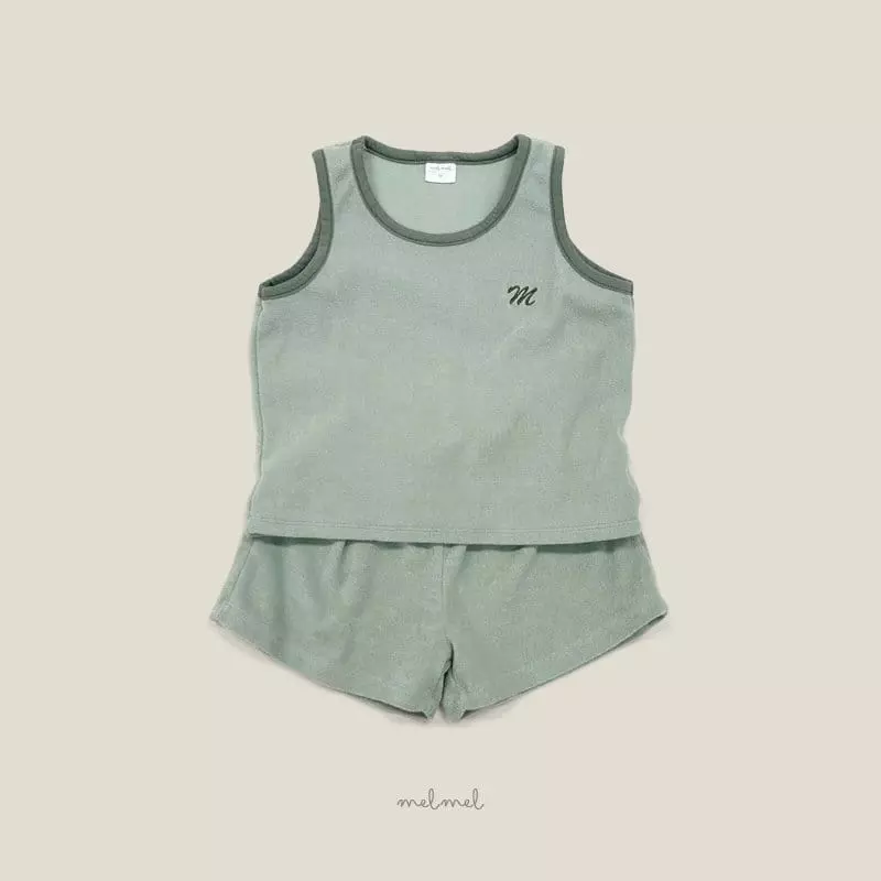 Melmel - Korean Children Fashion - #kidzfashiontrend - M Terry Top Bottom Set - 7