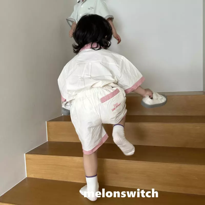 Melon Switch - Korean Children Fashion - #childofig - Dear Collar Top bottom Set - 8