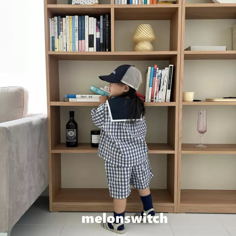 Melon Switch - Korean Children Fashion - #kidsstore - Sailor Top Bottom Set - 6