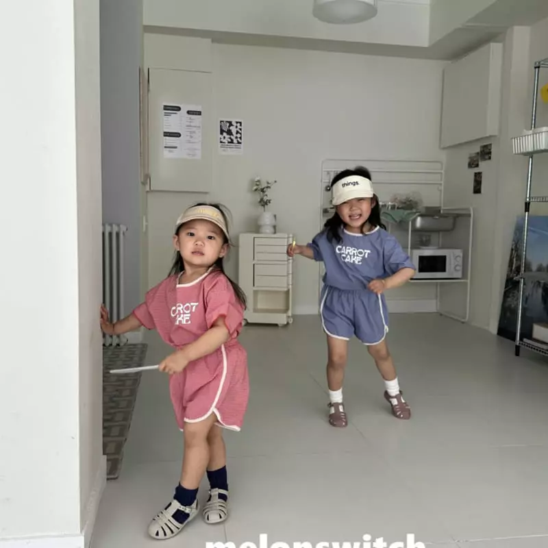 Melon Switch - Korean Children Fashion - #todddlerfashion - Carrot Cake Top Bottom Set - 7