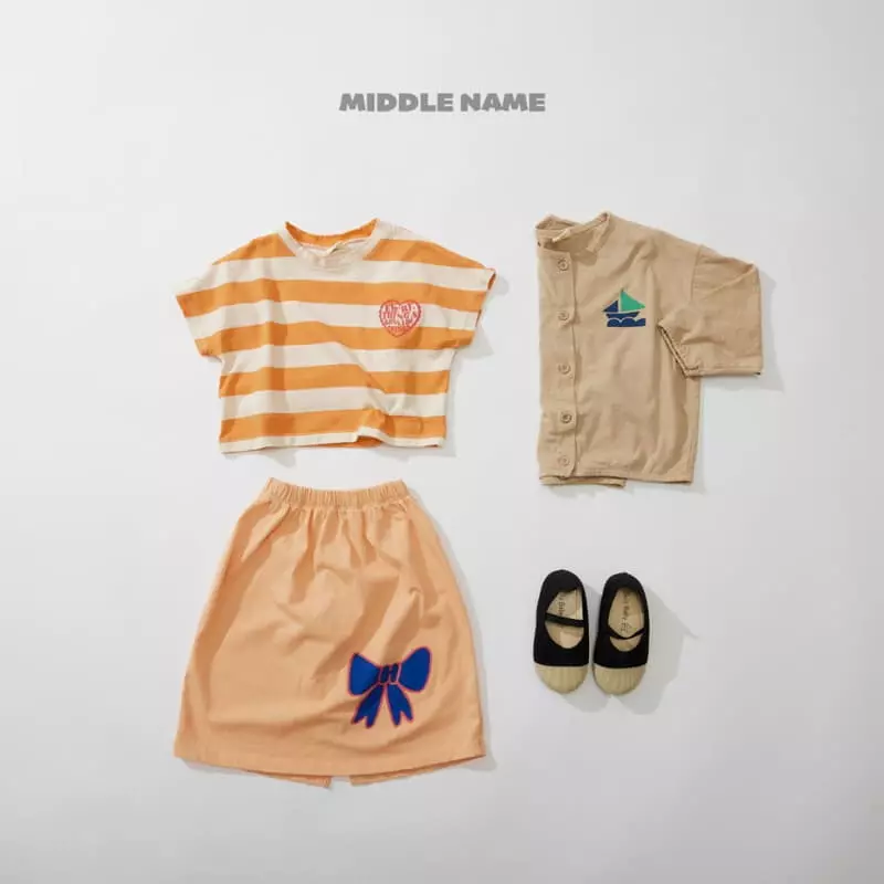 Middle Name - Korean Children Fashion - #childofig - Stripes Crop Tee - 5