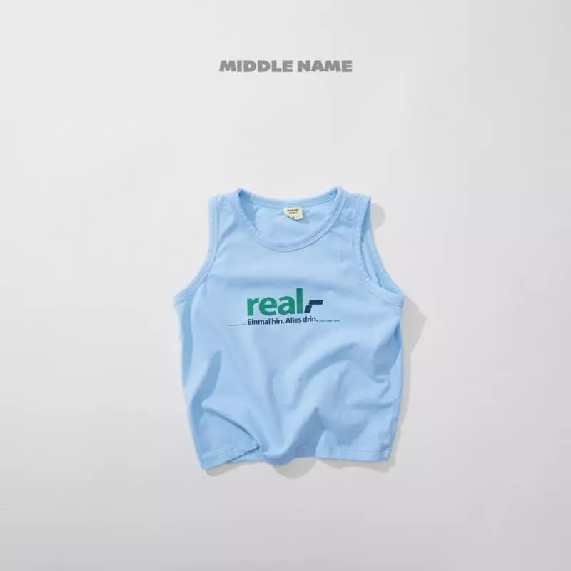 Middle Name - Korean Children Fashion - #kidzfashiontrend - Real Sleeveless