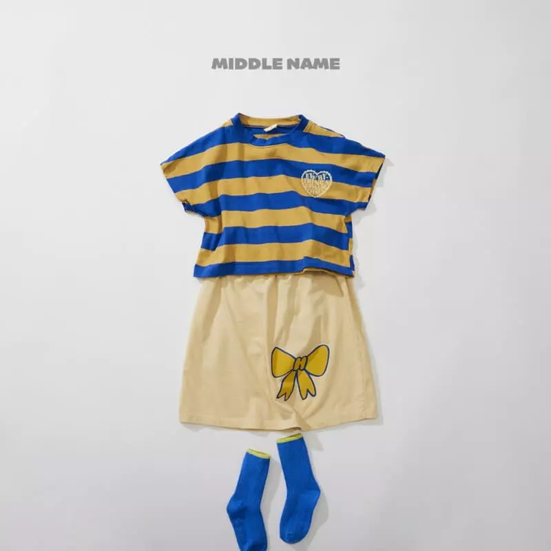 Middle Name - Korean Children Fashion - #prettylittlegirls - Stripes Crop Tee - 3