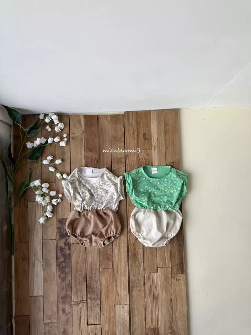 Mienbloom B - Korean Baby Fashion - #babyboutique - Baby May Flower Bodysuit - 3
