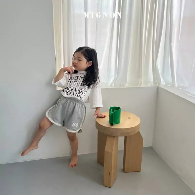 Mignon - Korean Children Fashion - #minifashionista - Piece And Love Tee - 4