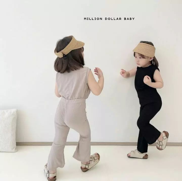 Million Dollar Baby - Korean Children Fashion - #kidsstore - Class Pants Top Bottom Set - 8