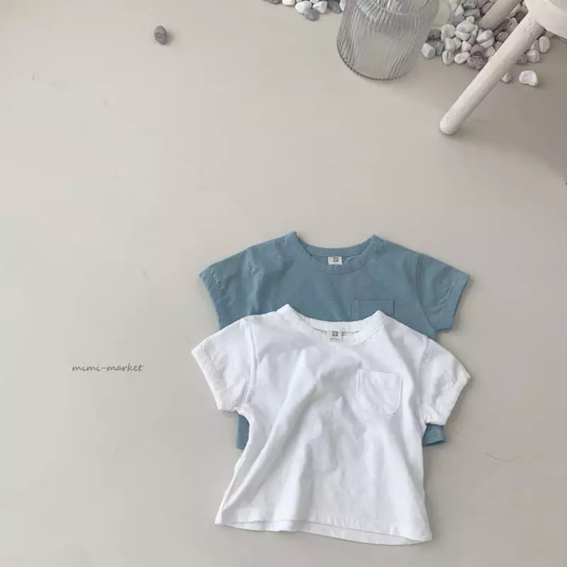 Mimi Market - Korean Baby Fashion - #babylifestyle - Bebe Pocket Tee - 5