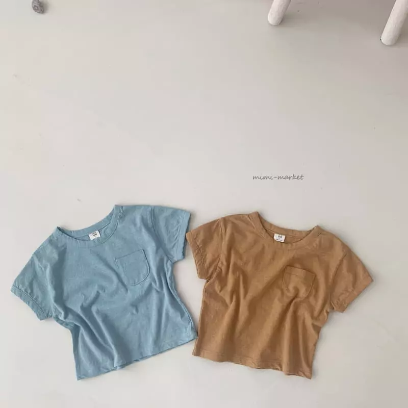 Mimi Market - Korean Baby Fashion - #babyoutfit - Bebe Pocket Tee - 8