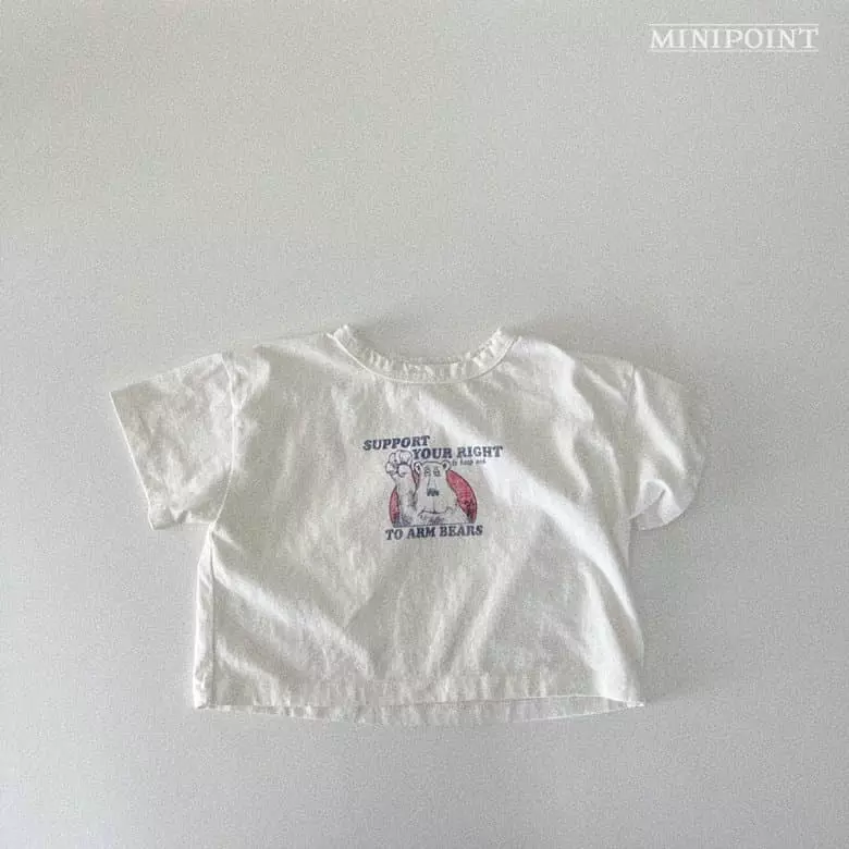 Minipoint - Korean Children Fashion - #designkidswear - Bear Tee - 7