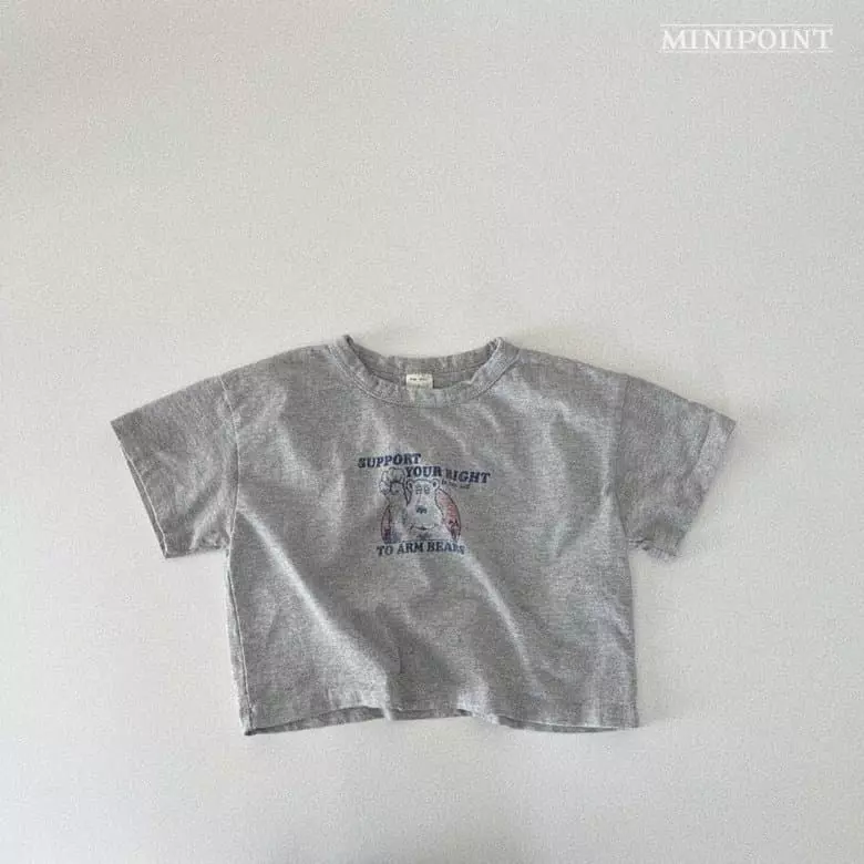 Minipoint - Korean Children Fashion - #discoveringself - Bear Tee - 8