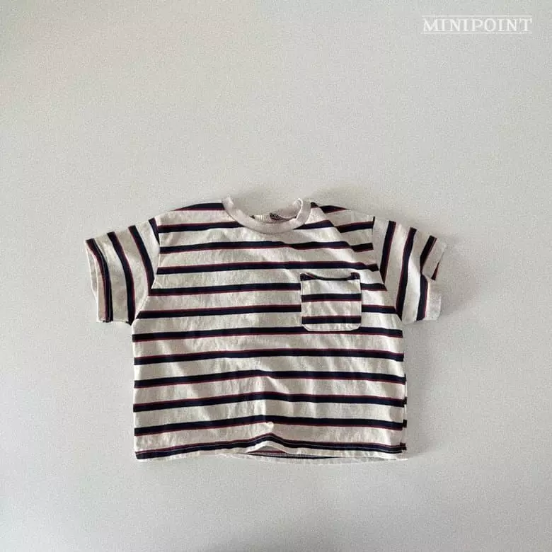 Minipoint - Korean Children Fashion - #kidsstore - Deggi Stripes Tee - 4