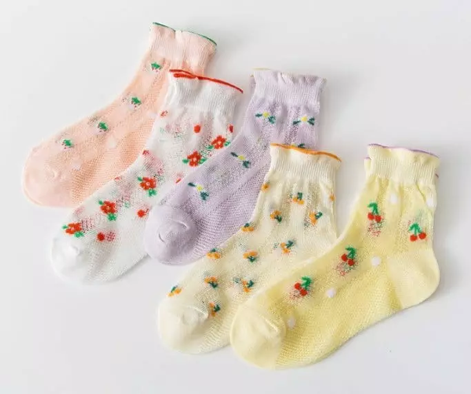 Miso - Korean Children Fashion - #childrensboutique - Flower Socks Set