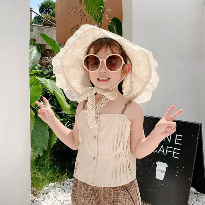 Miso - Korean Children Fashion - #fashionkids - Lace Hat 52cm - 2
