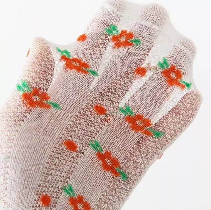 Miso - Korean Children Fashion - #kidsshorts - Flower Socks Set - 5