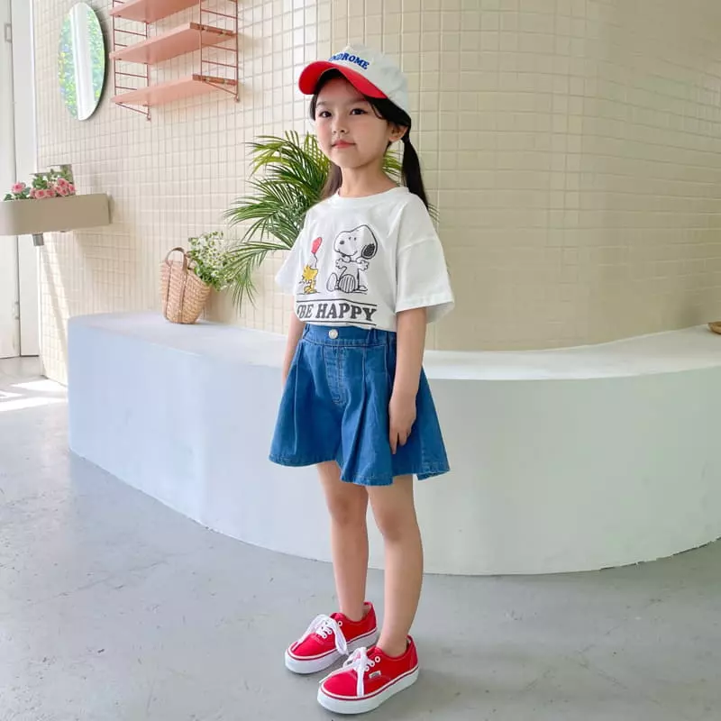 Momo Ann - Korean Children Fashion - #designkidswear - Denim Currot Shorts - 9