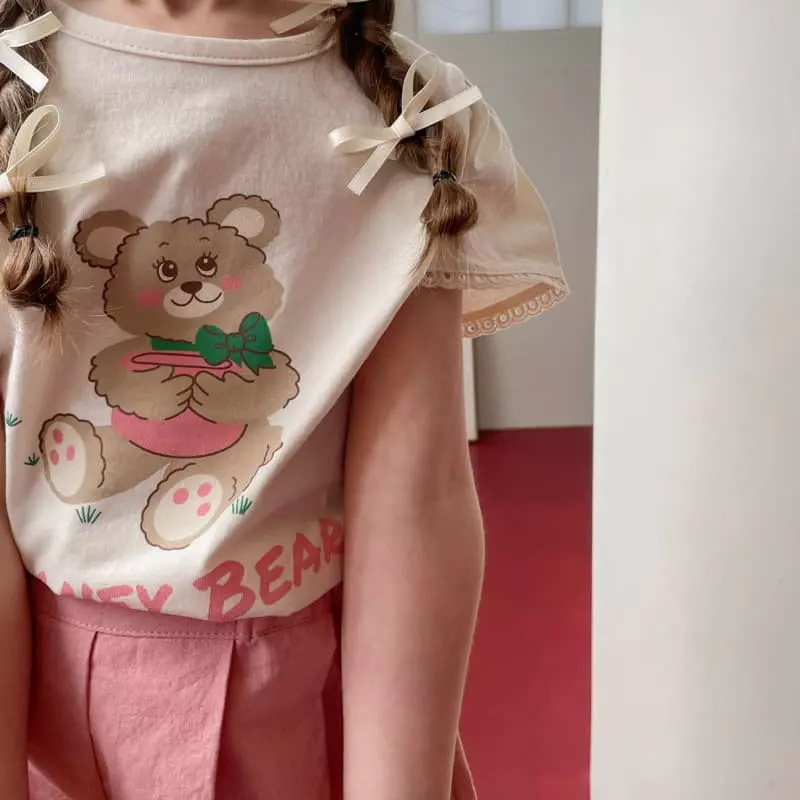 Momo Ann - Korean Children Fashion - #designkidswear - Honey Bear Tee - 2