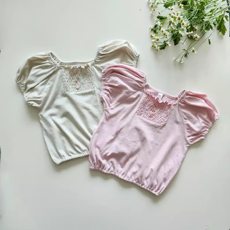 Momo Ann - Korean Children Fashion - #discoveringself - Smocked Tee
