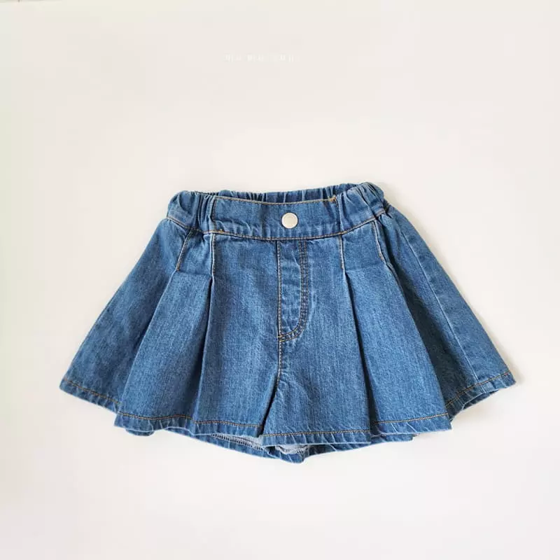 Momo Ann - Korean Children Fashion - #fashionkids - Denim Currot Shorts - 11