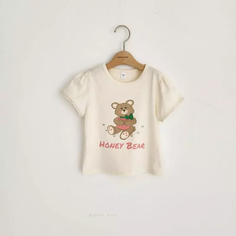 Momo Ann - Korean Children Fashion - #prettylittlegirls - Honey Bear Tee - 12