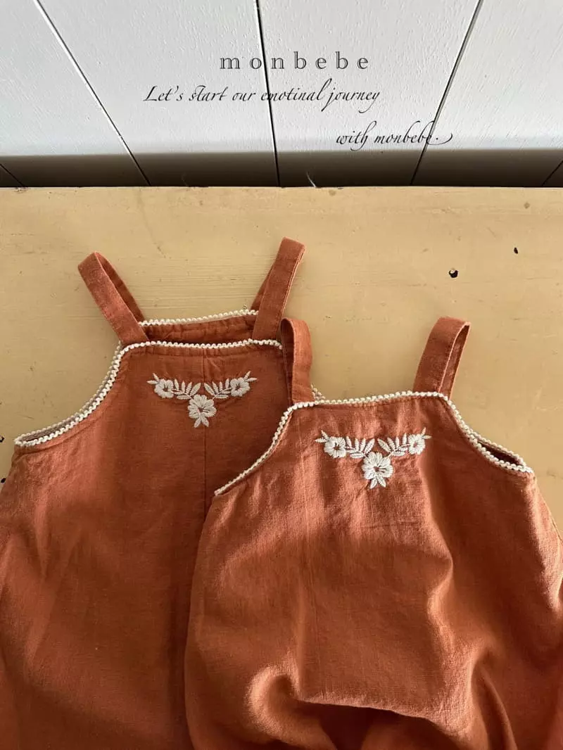 Monbebe - Korean Baby Fashion - #babyboutique - Bebe Flo Dungarees - 6