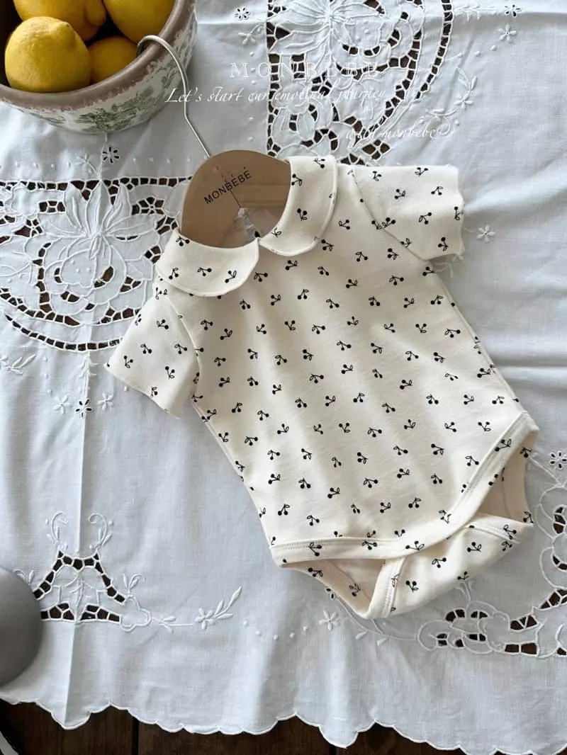 Monbebe - Korean Baby Fashion - #babyboutique - S Collar Bodysuit - 5