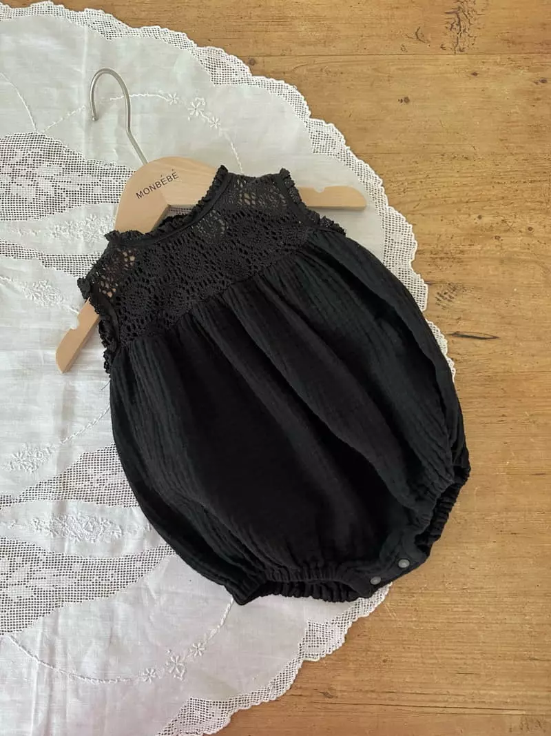 Monbebe - Korean Baby Fashion - #babyboutiqueclothing - Milk Cream Bodysuit - 3