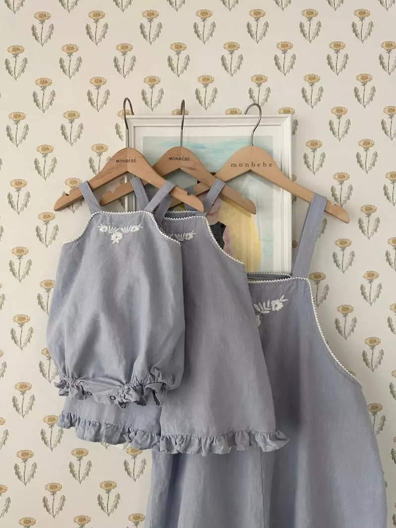 Monbebe - Korean Baby Fashion - #babyoutfit - Bebe Flo Dungarees