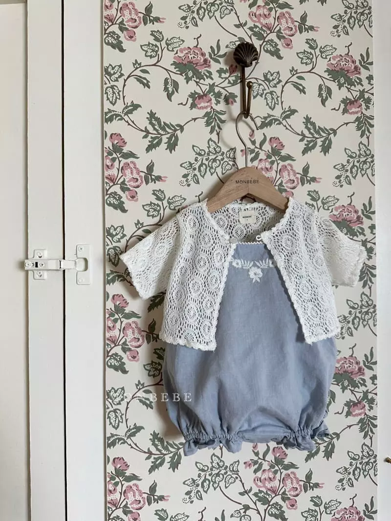 Monbebe - Korean Baby Fashion - #onlinebabyboutique - Bebe Flo Dungarees - 3