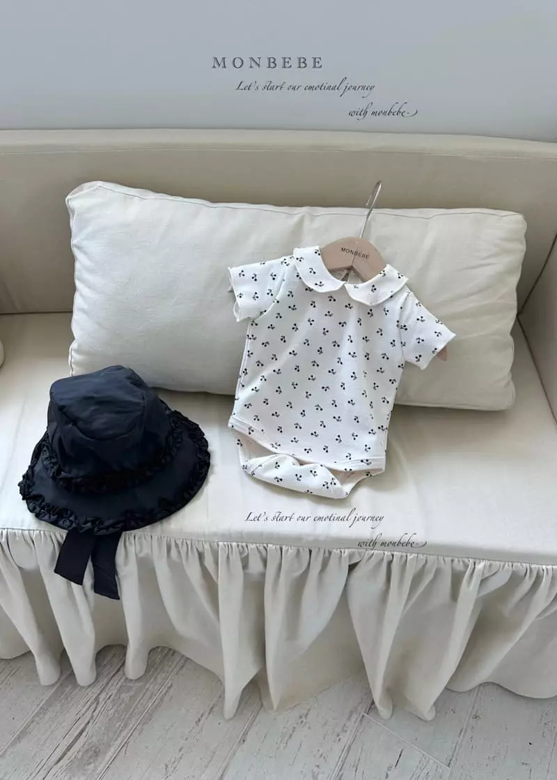Monbebe - Korean Baby Fashion - #onlinebabyshop - S Collar Bodysuit - 3