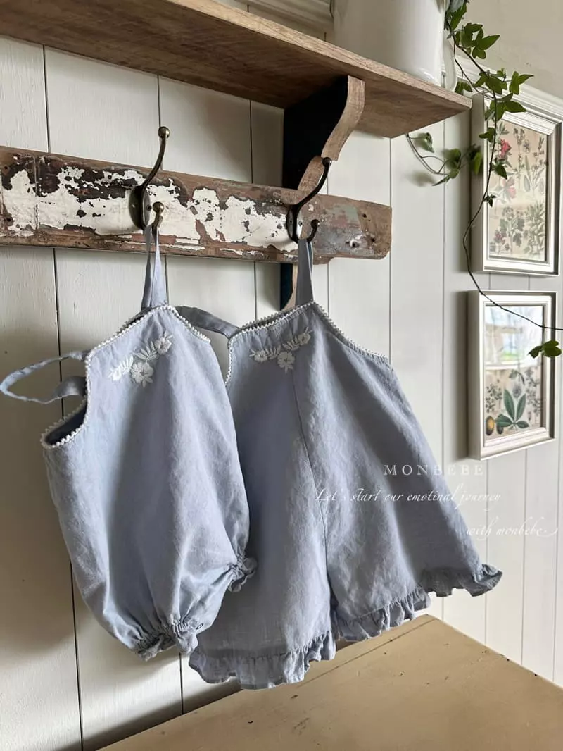 Monbebe - Korean Children Fashion - #discoveringself - Kid Flo Dungarees Pants - 10