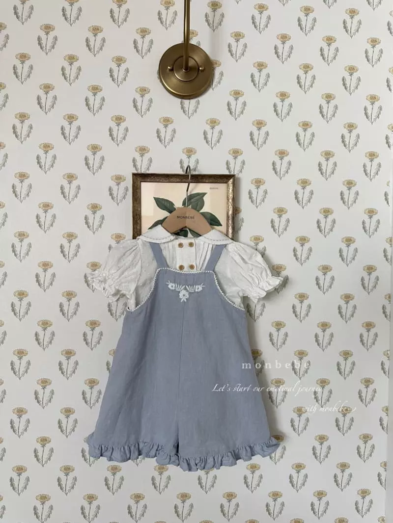 Monbebe - Korean Children Fashion - #fashionkids - Kid Flo Dungarees Pants - 11