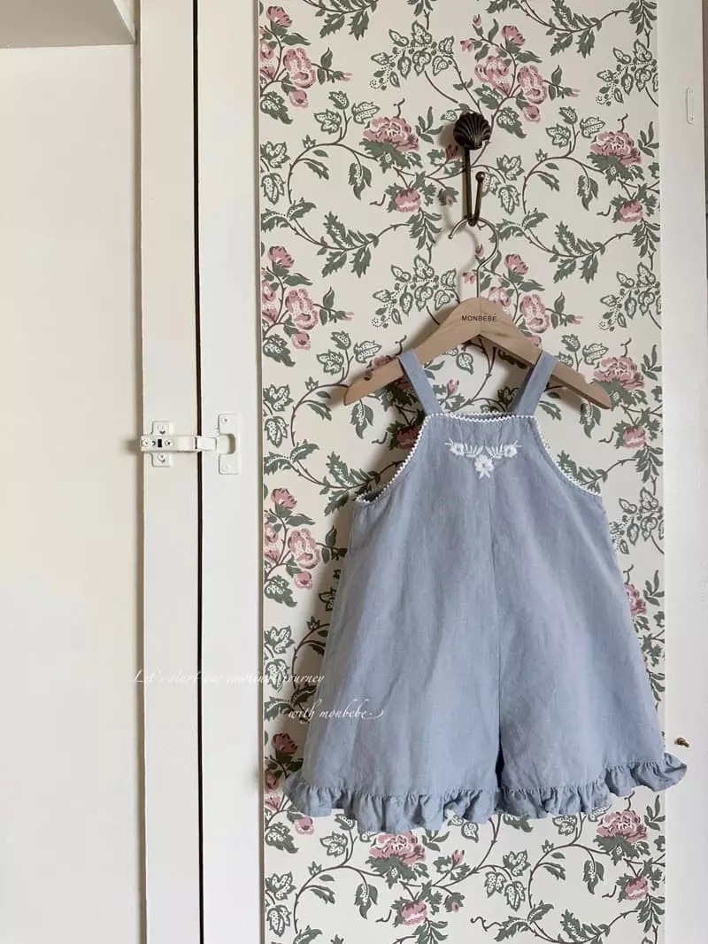 Monbebe - Korean Children Fashion - #littlefashionista - Kid Flo Dungarees Pants - 2