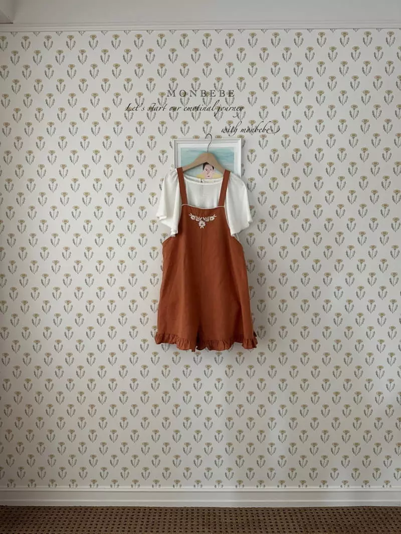 Monbebe - Korean Women Fashion - #momslook - Flo Dungarees Pants Mom - 2