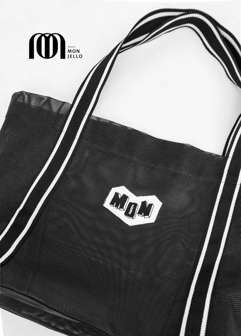 Monjello - Korean Children Fashion - #kidzfashiontrend - Big Mesh Beach Bag - 3