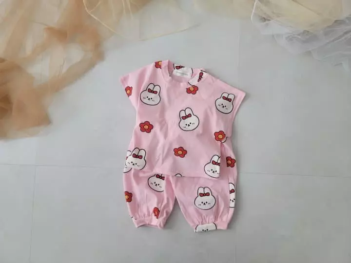 Moran - Korean Children Fashion - #Kfashion4kids - Rabbit Top Bottom Set - 2