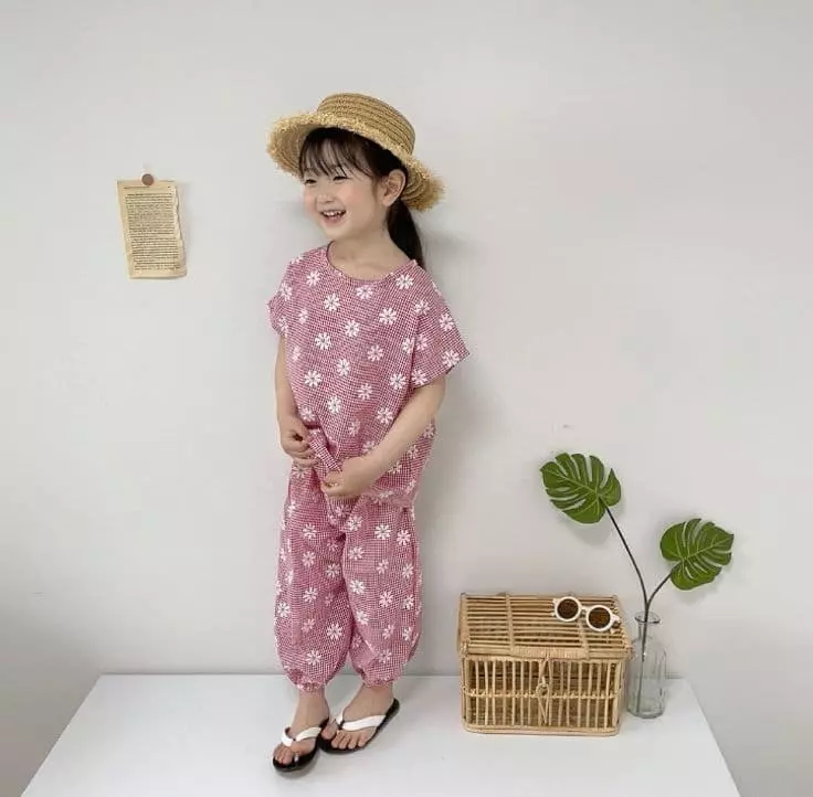 Moran - Korean Children Fashion - #magicofchildhood - Daisy Top Bottom Set - 11