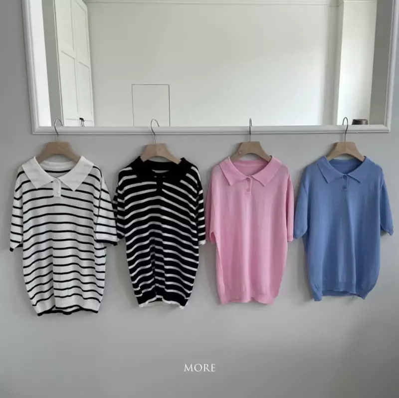 More - Korean Children Fashion - #childofig - Linen Collar Knit Tee