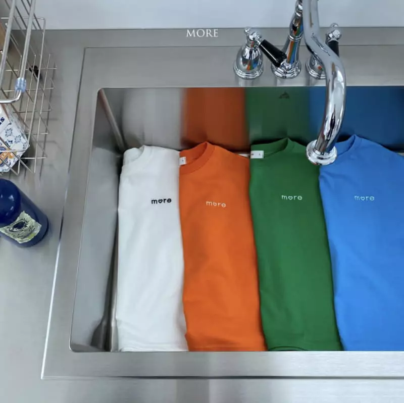 More - Korean Children Fashion - #kidsshorts - More Embrodiery Tee