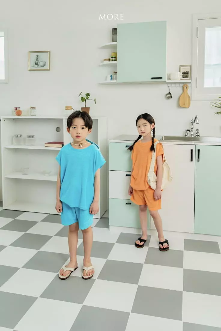 More - Korean Children Fashion - #littlefashionista - More Terry Top Bottom Set - 11